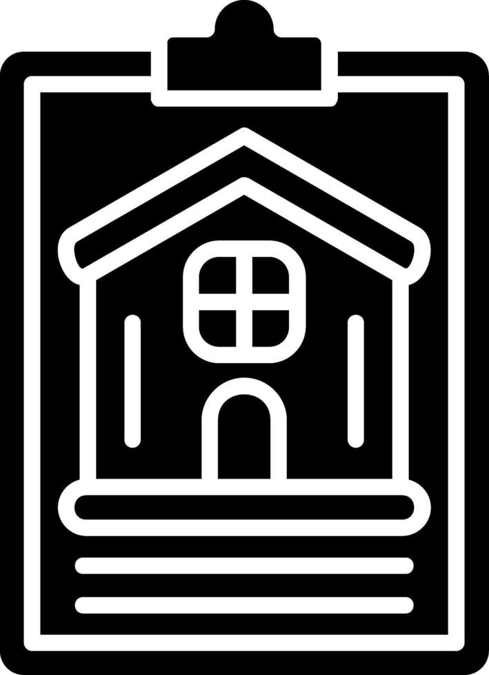 Clipboard Glyph Icon vector
