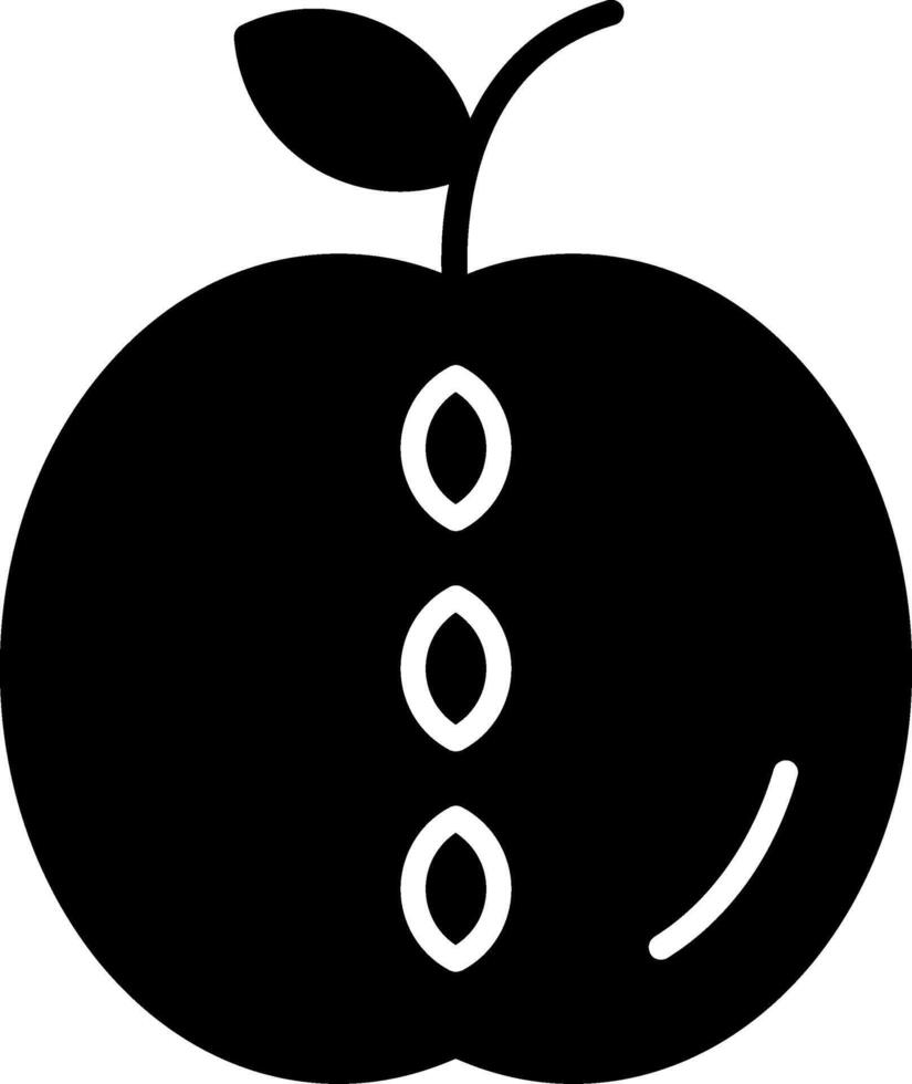 Apple Glyph Icon vector