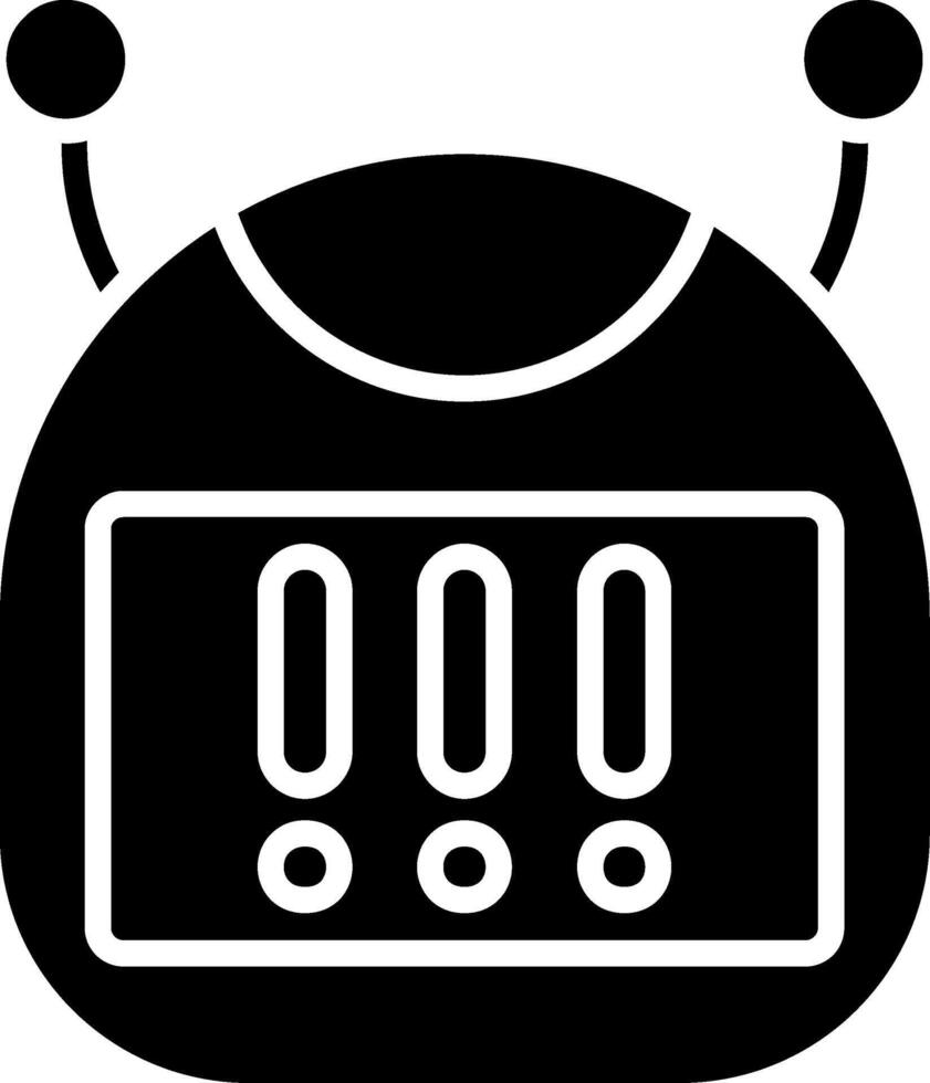 Bot Glyph Icon vector