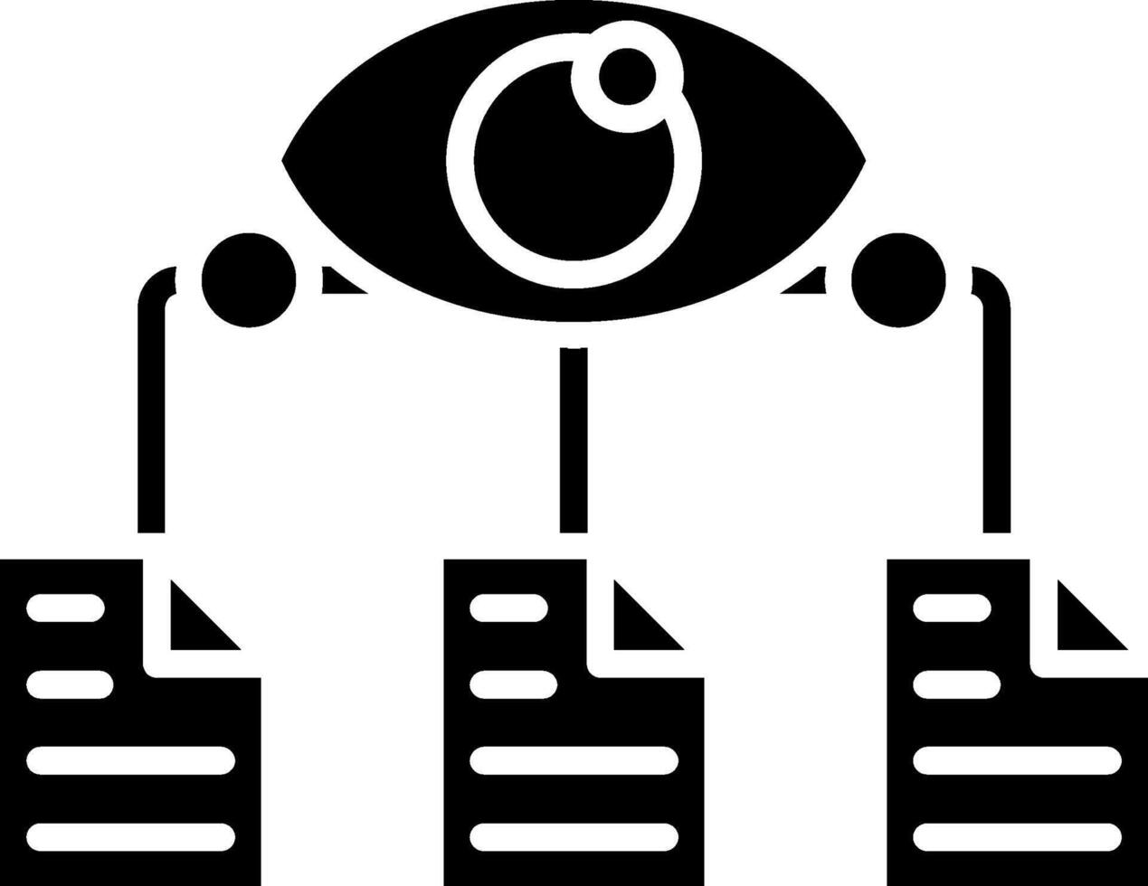 Data Visualization Glyph Icon vector