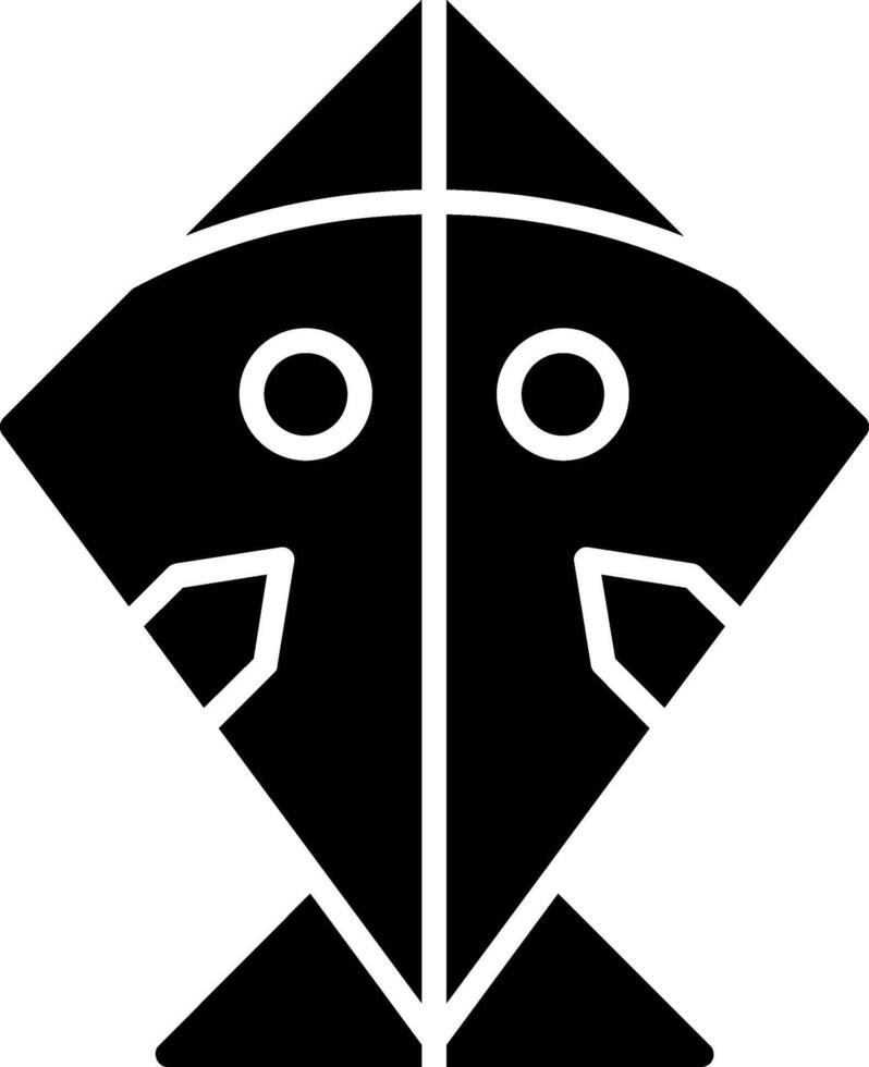 Kite Glyph Icon vector