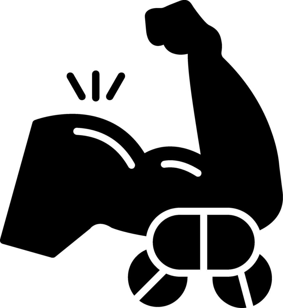 Arm Glyph Icon vector