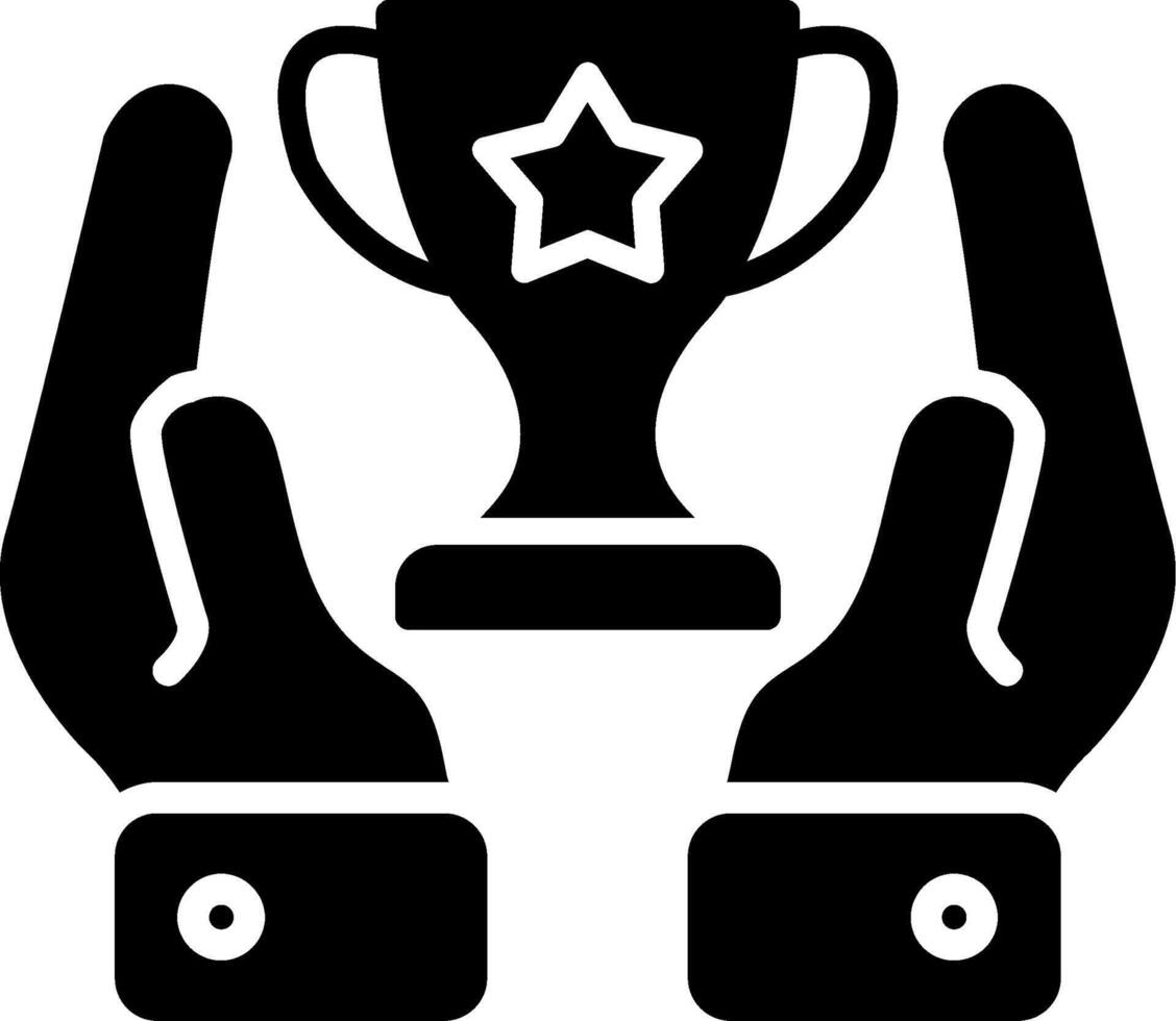 Achievement Glyph Icon vector