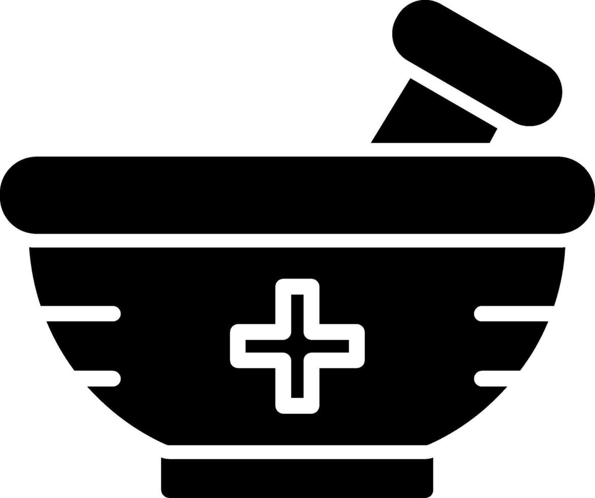 Mortar Glyph Icon vector