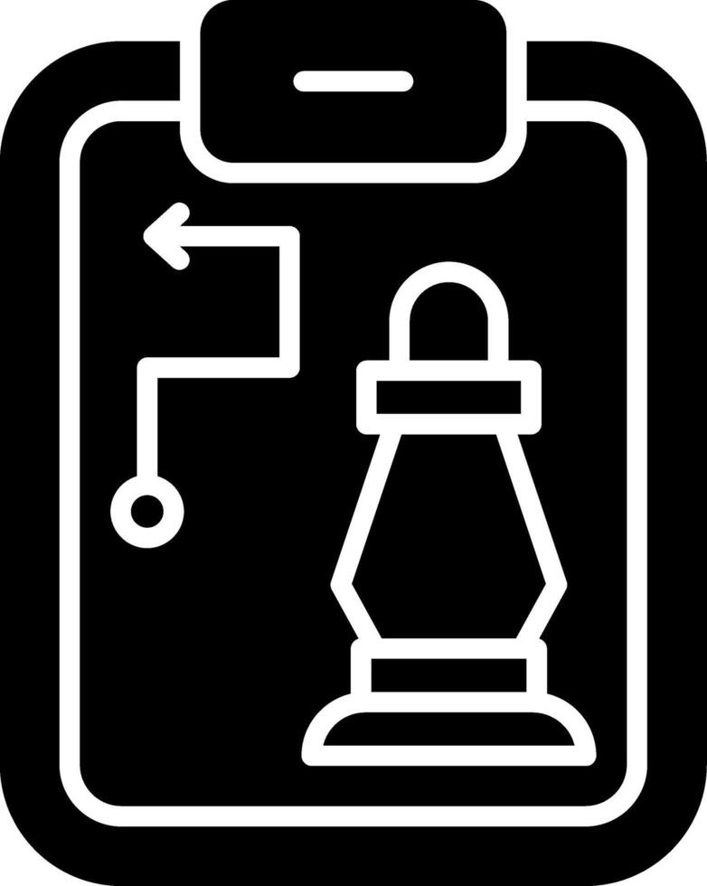 Strategy Glyph Icon vector