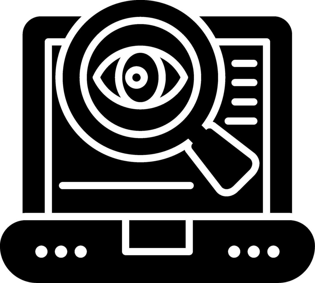 Preview Glyph Icon vector