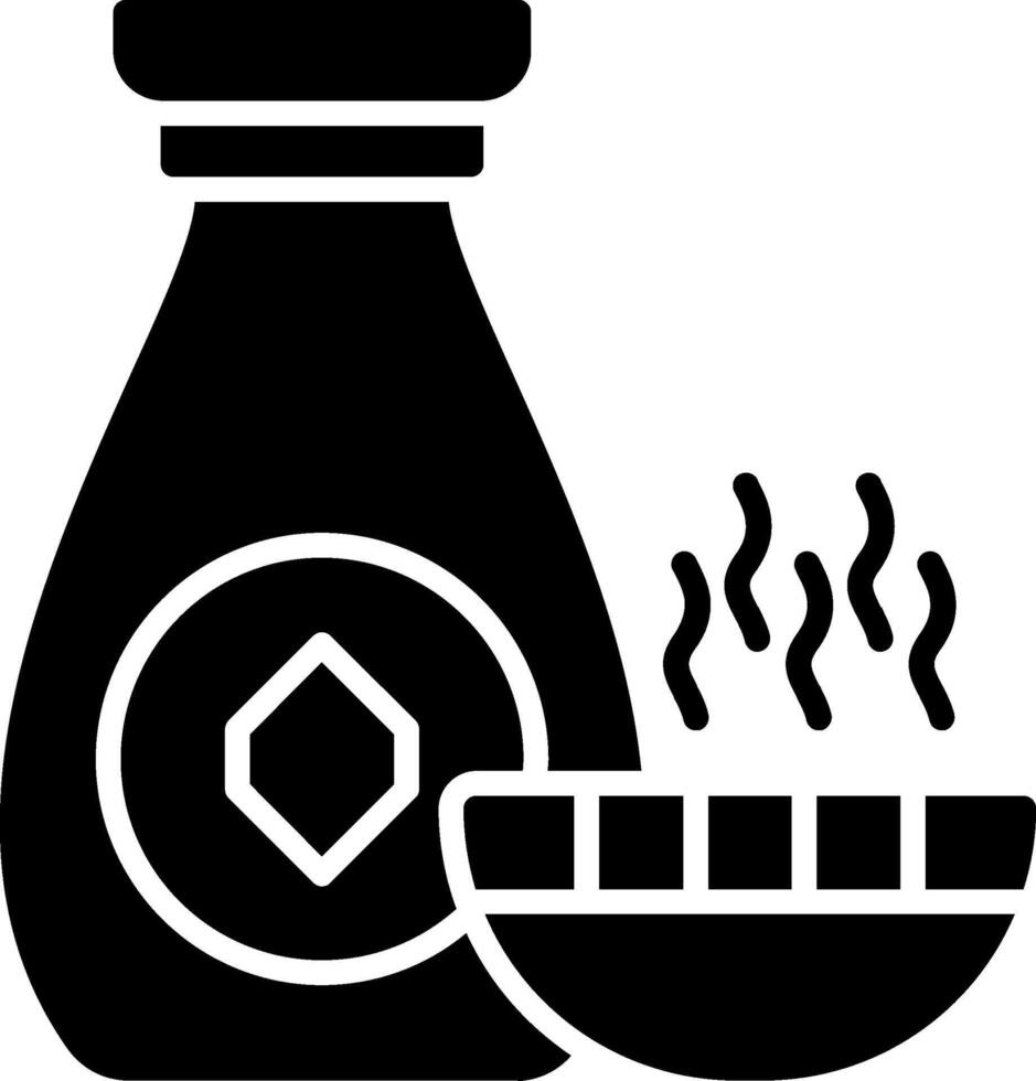 Shoyu Glyph Icon vector