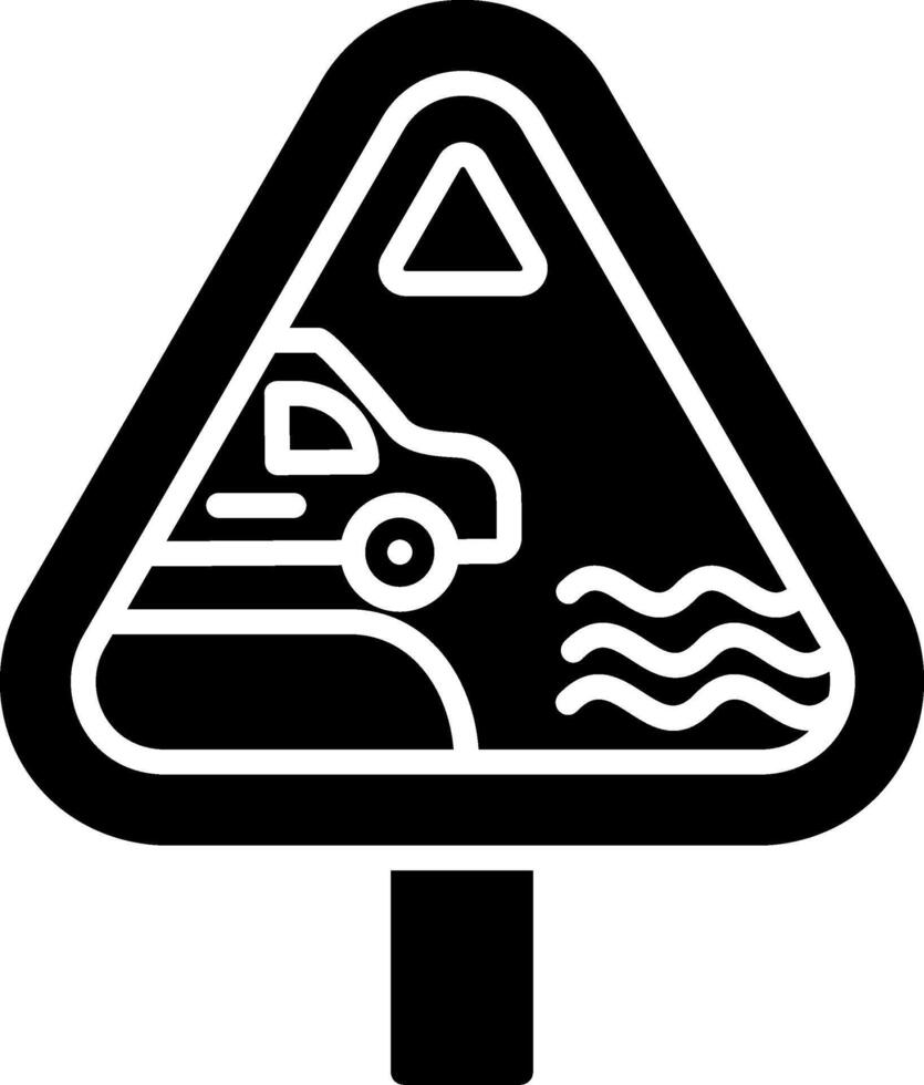 River Glyph Icon vector