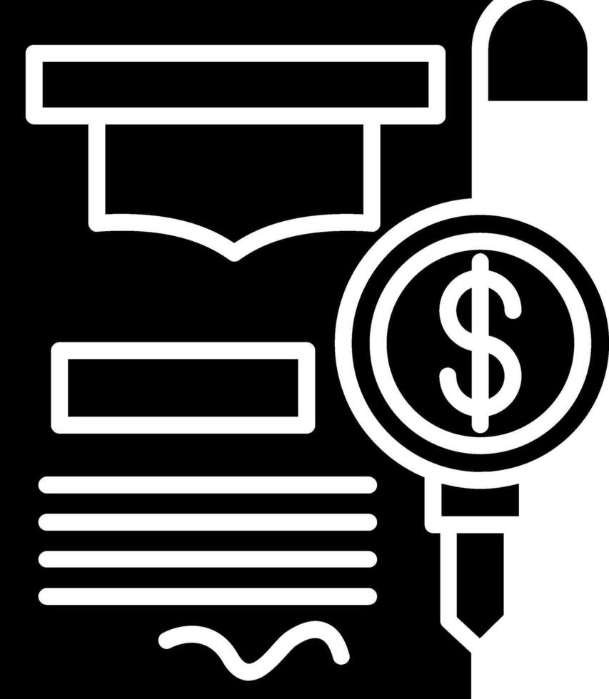 Scholarship Glyph Icon vector