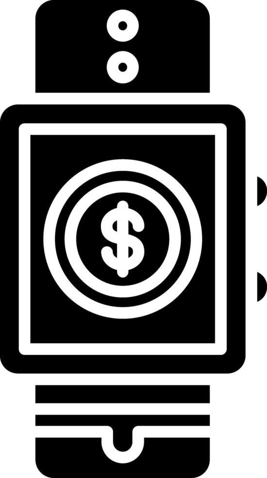 SmartWatch Glyph Icon vector
