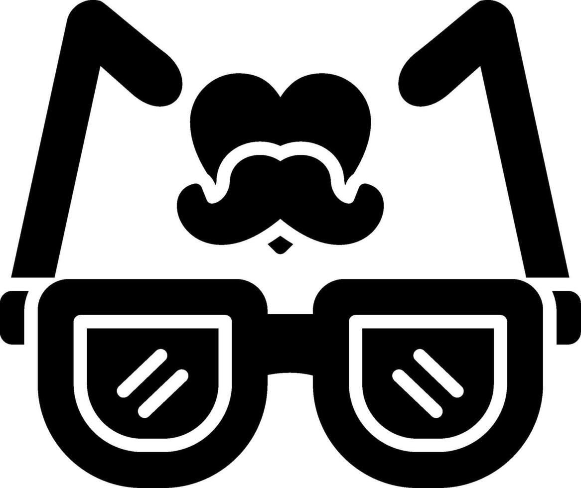 Sunglasses Glyph Icon vector