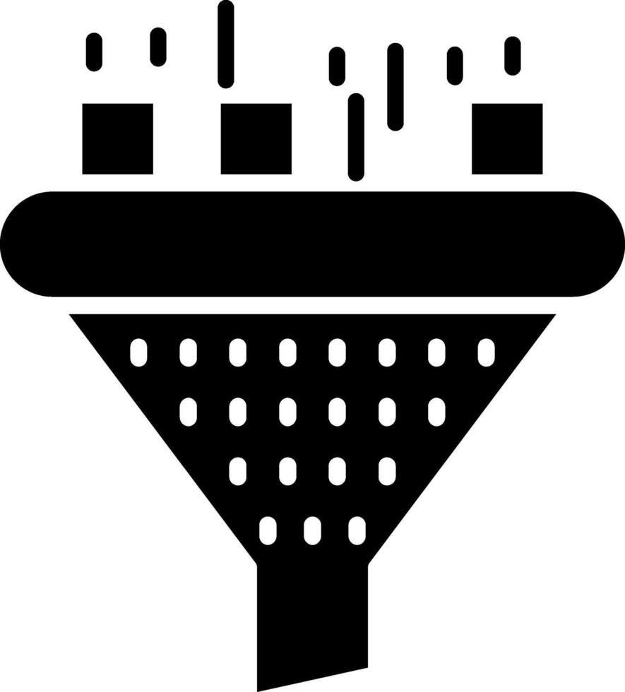 Filter Glyph Icon vector