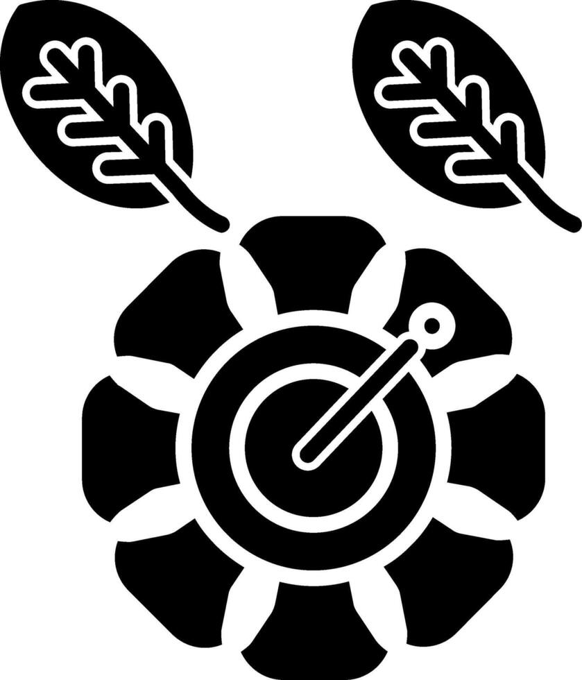 Hibiscus Glyph Icon vector