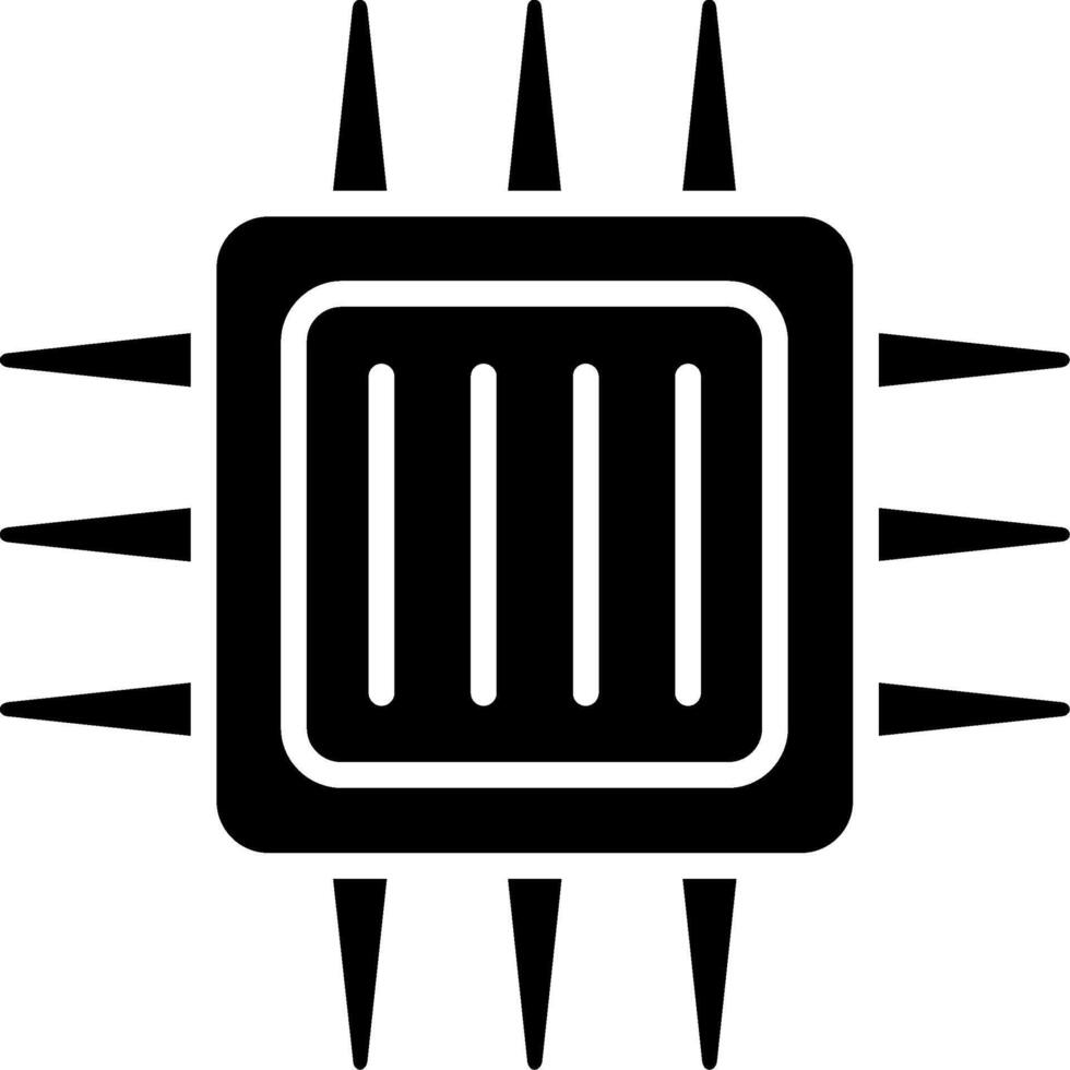 Microchip Glyph Icon vector