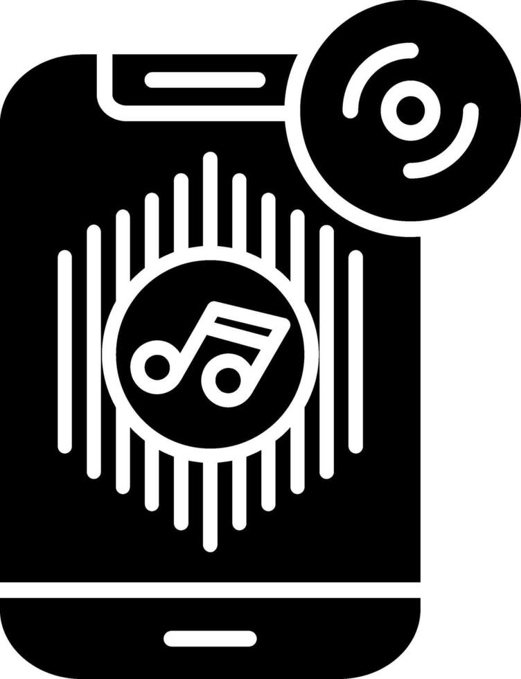 Music Glyph Icon vector
