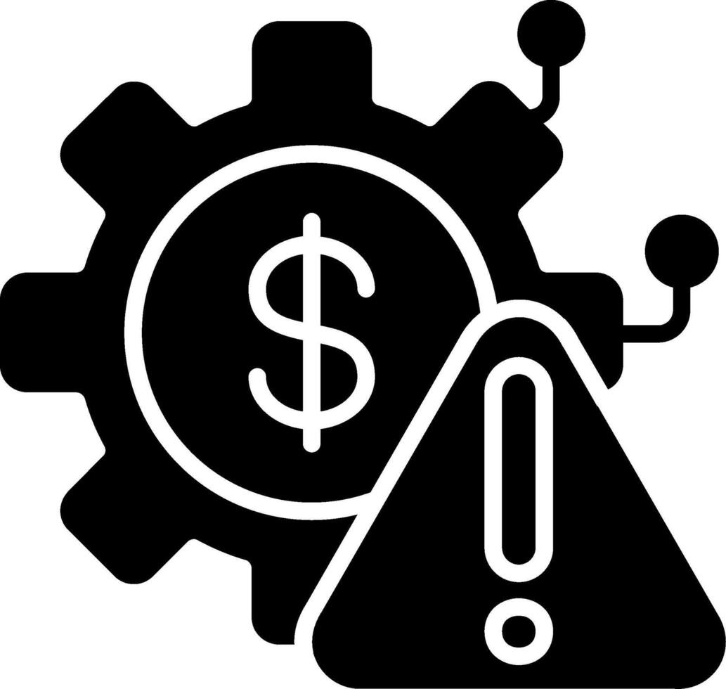 Risk Management Glyph Icon vector