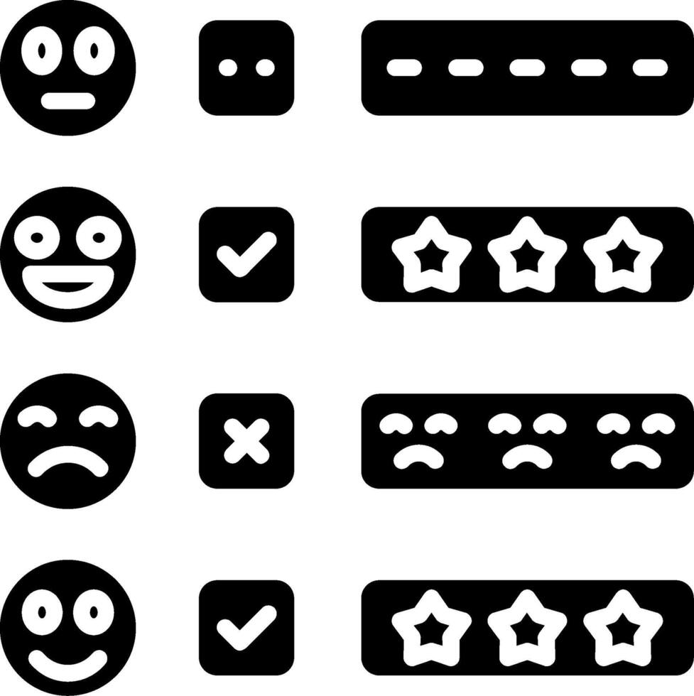 Review Glyph Icon vector