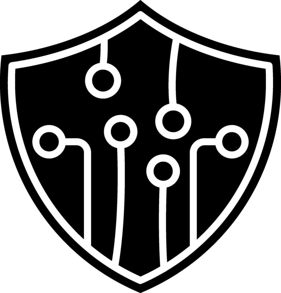 Security Glyph Icon vector
