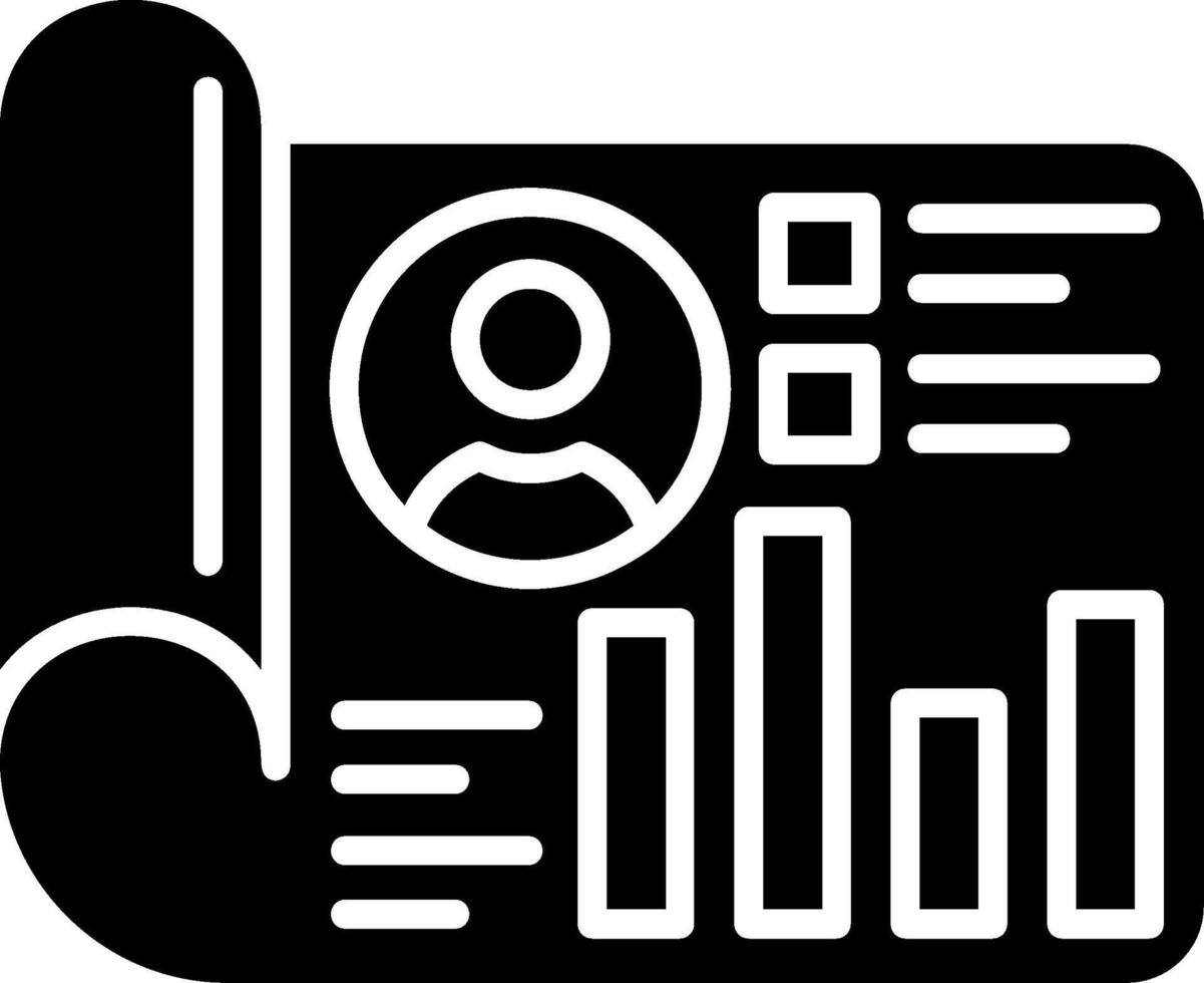 Planning Glyph Icon vector