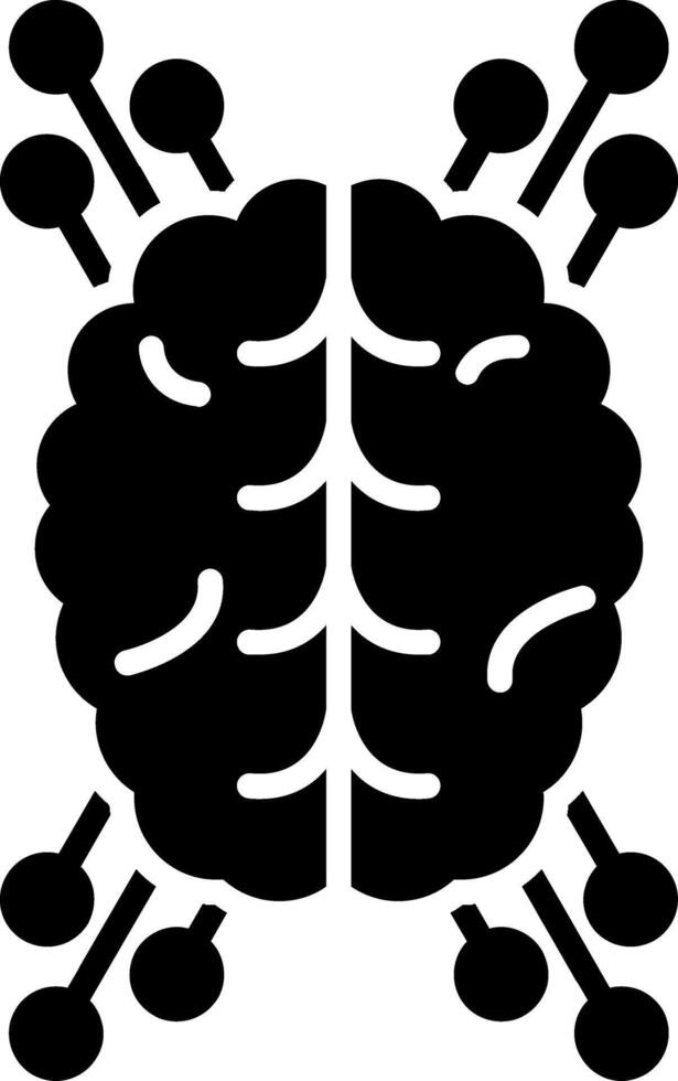 Neuroimaging Glyph Icon vector