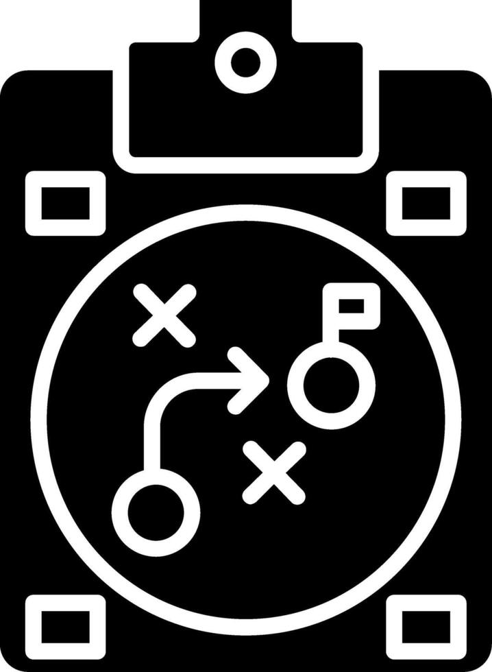 Strategy Glyph Icon vector