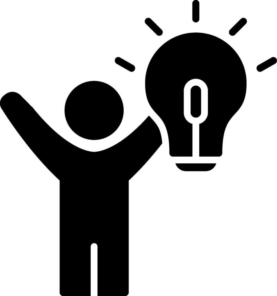 Successful Glyph Icon vector