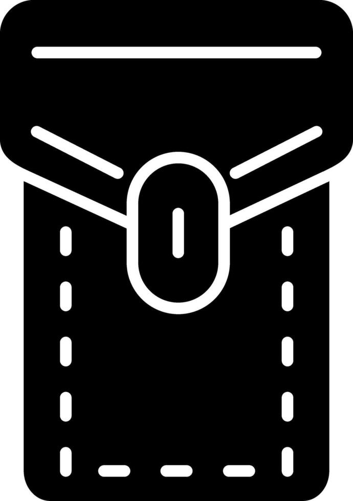 Pocket Glyph Icon vector