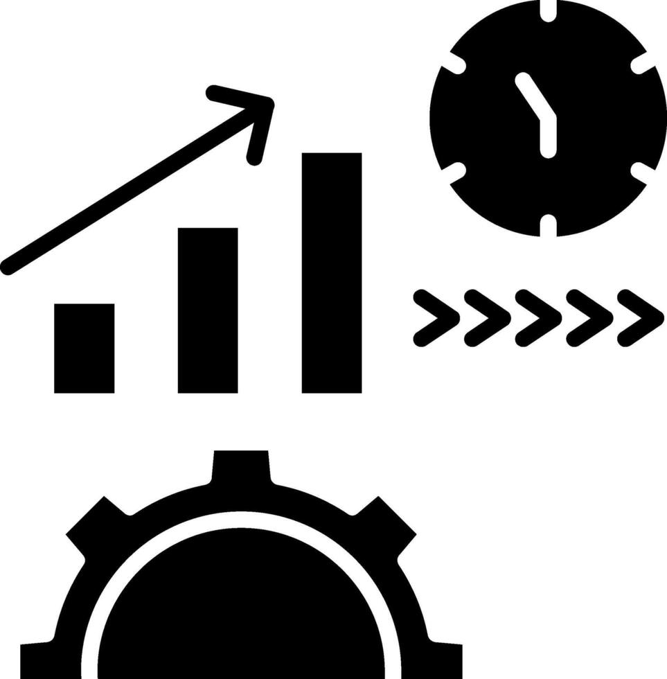 Time Glyph Icon vector