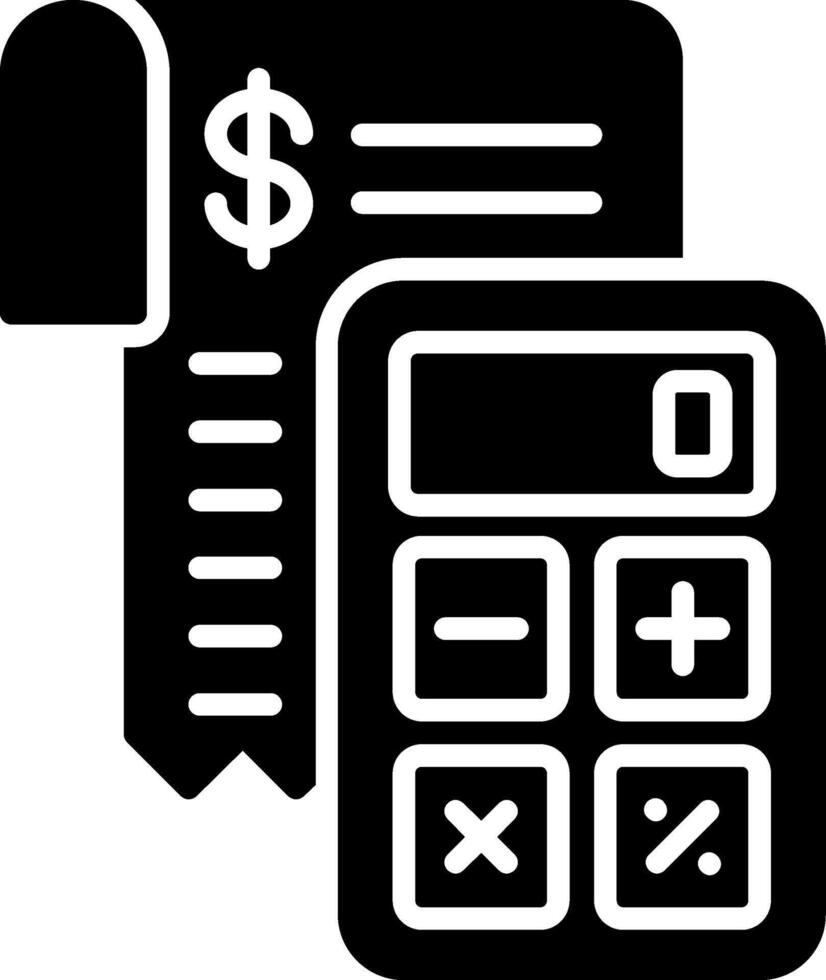 Accountant Glyph Icon vector