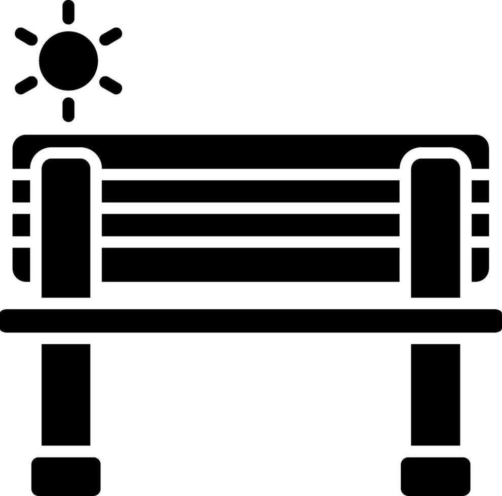 Bench Glyph Icon vector