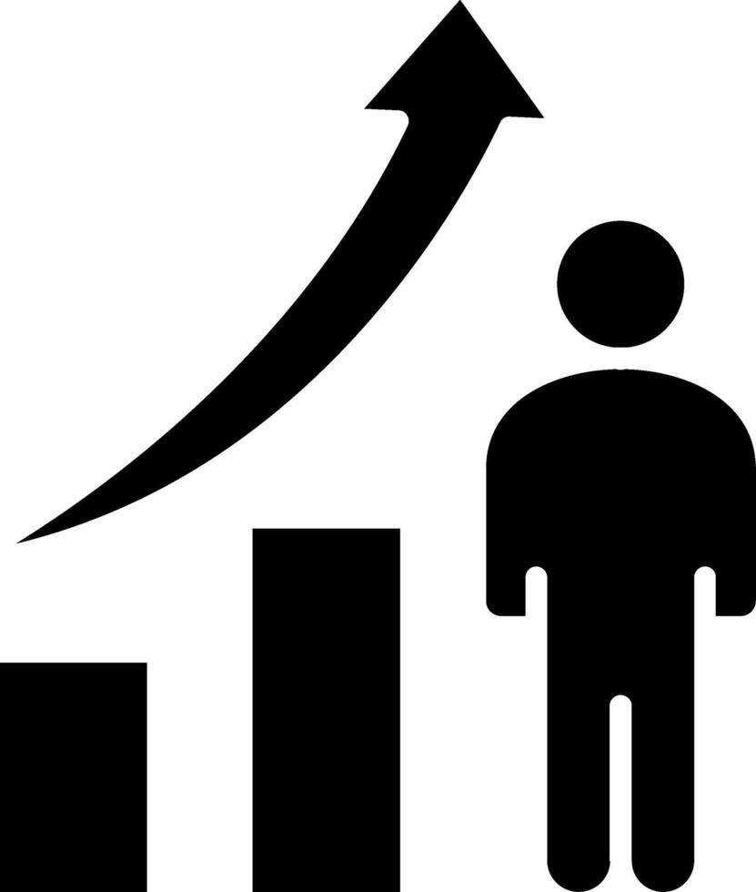 Career Development Glyph Icon vector