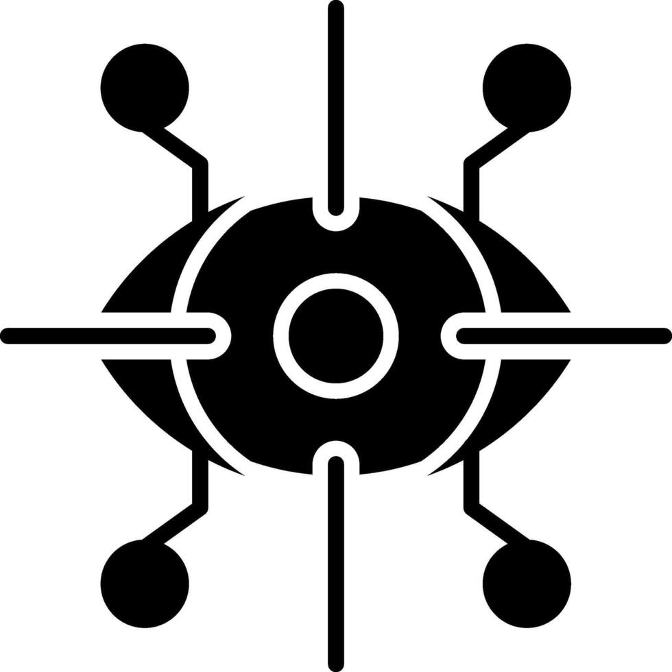 Eye Glyph Icon vector