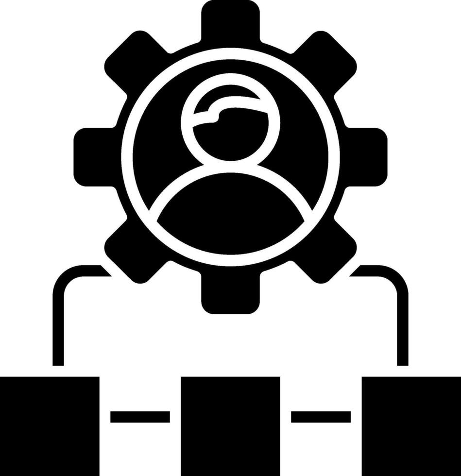 Workflow Glyph Icon vector