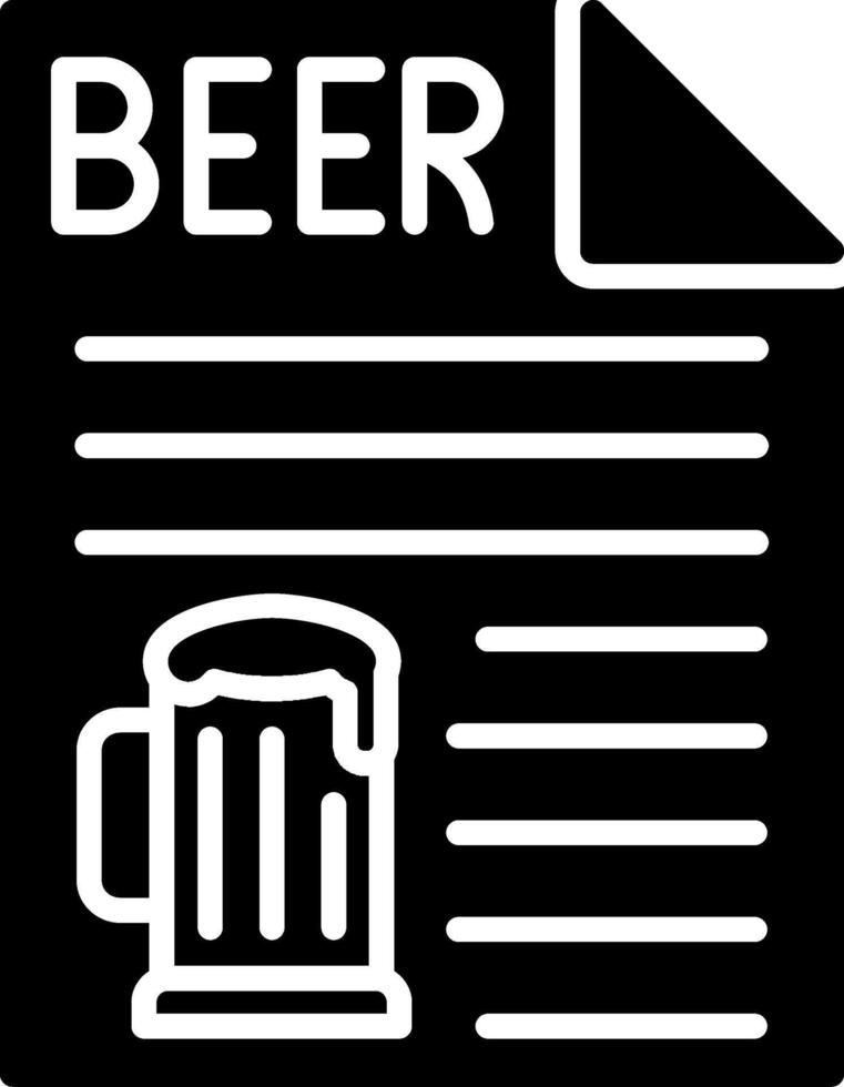 Sheet Glyph Icon vector