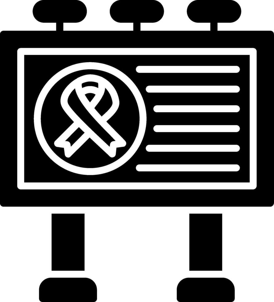 Billboard Glyph Icon vector