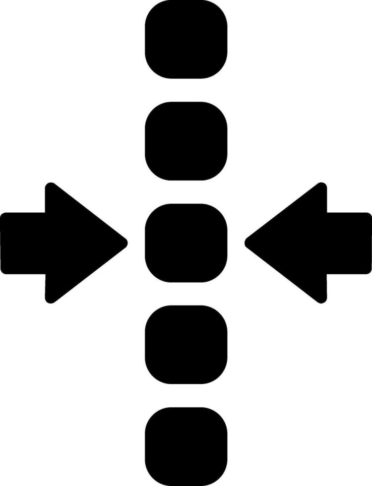 Alignment Glyph Icon vector