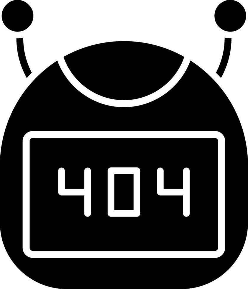 Bot Glyph Icon vector