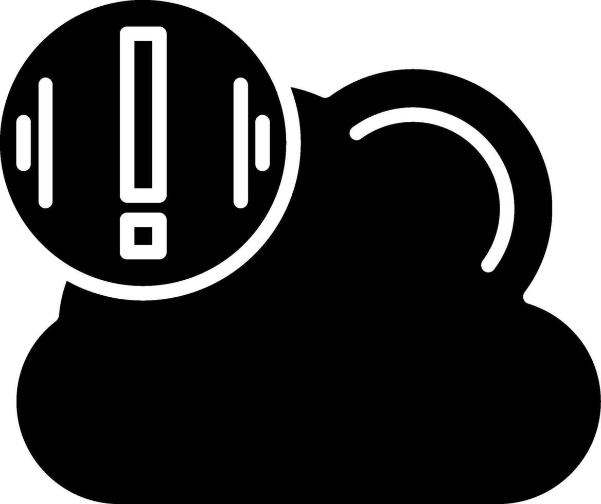 Cloud Storage Glyph Icon vector