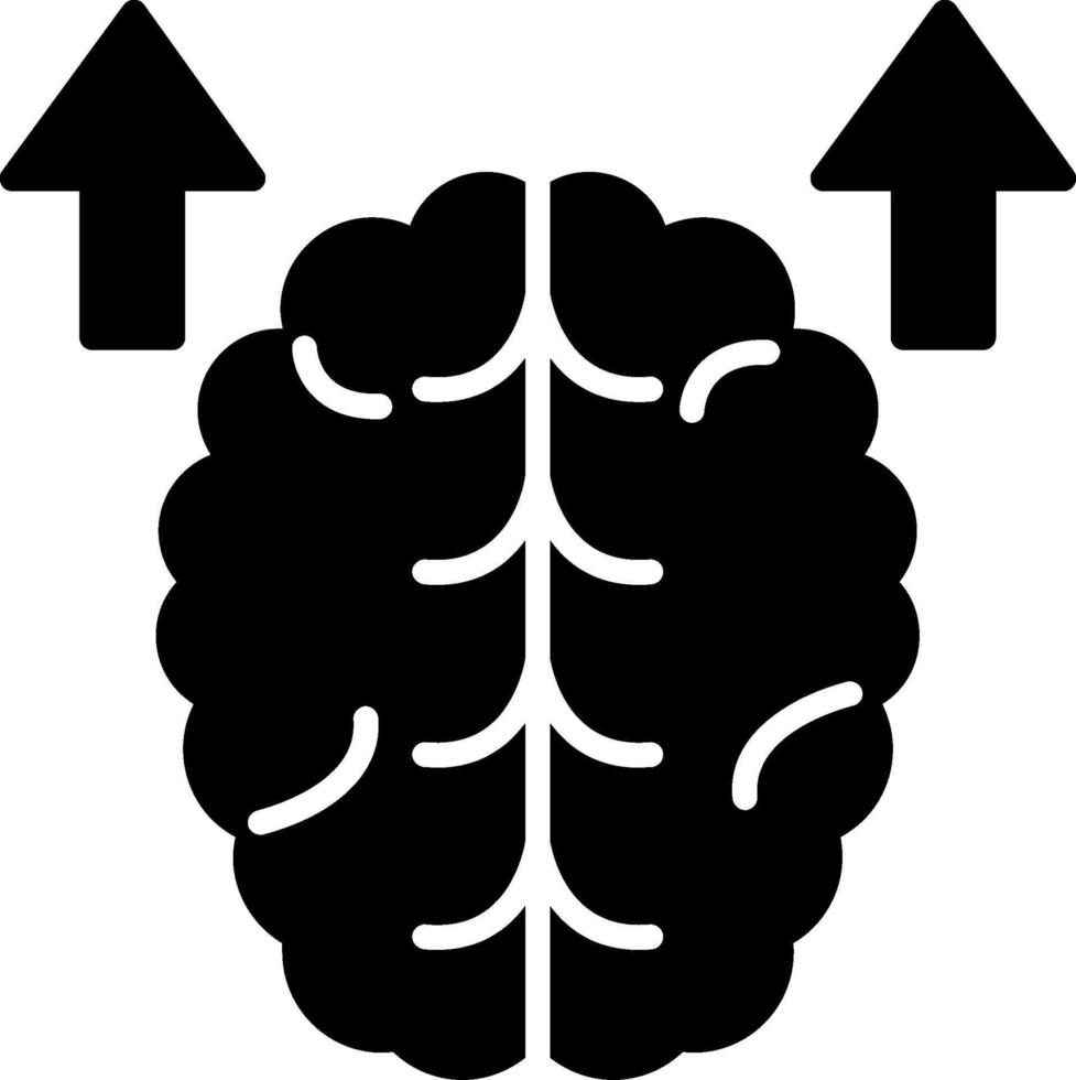 Neuroplasticity Glyph Icon vector