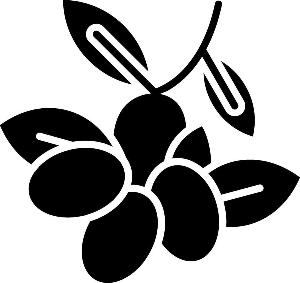 Olives Glyph Icon vector