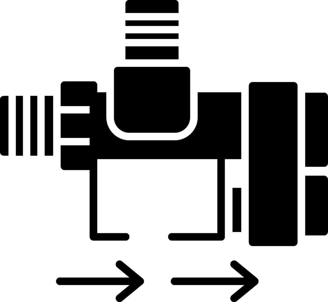 flow Glyph Icon vector