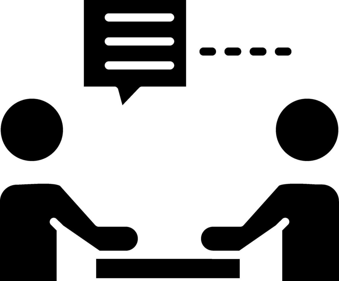 Meeting Glyph Icon vector