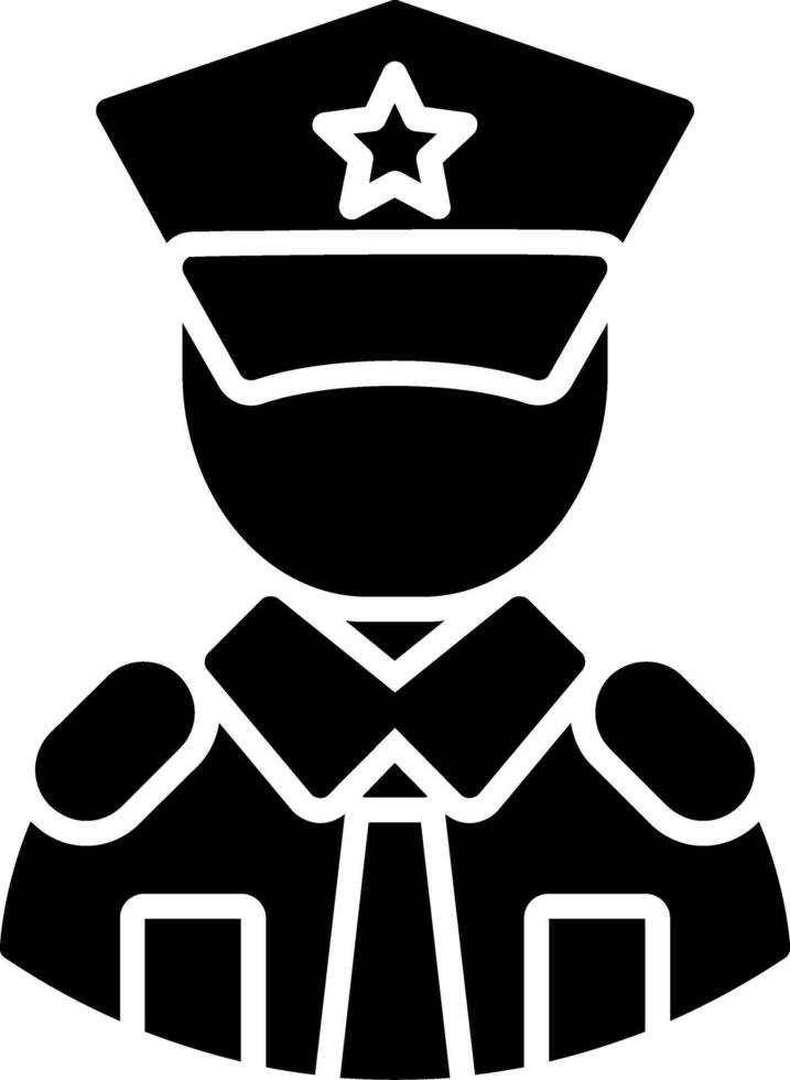 Guard Glyph Icon vector