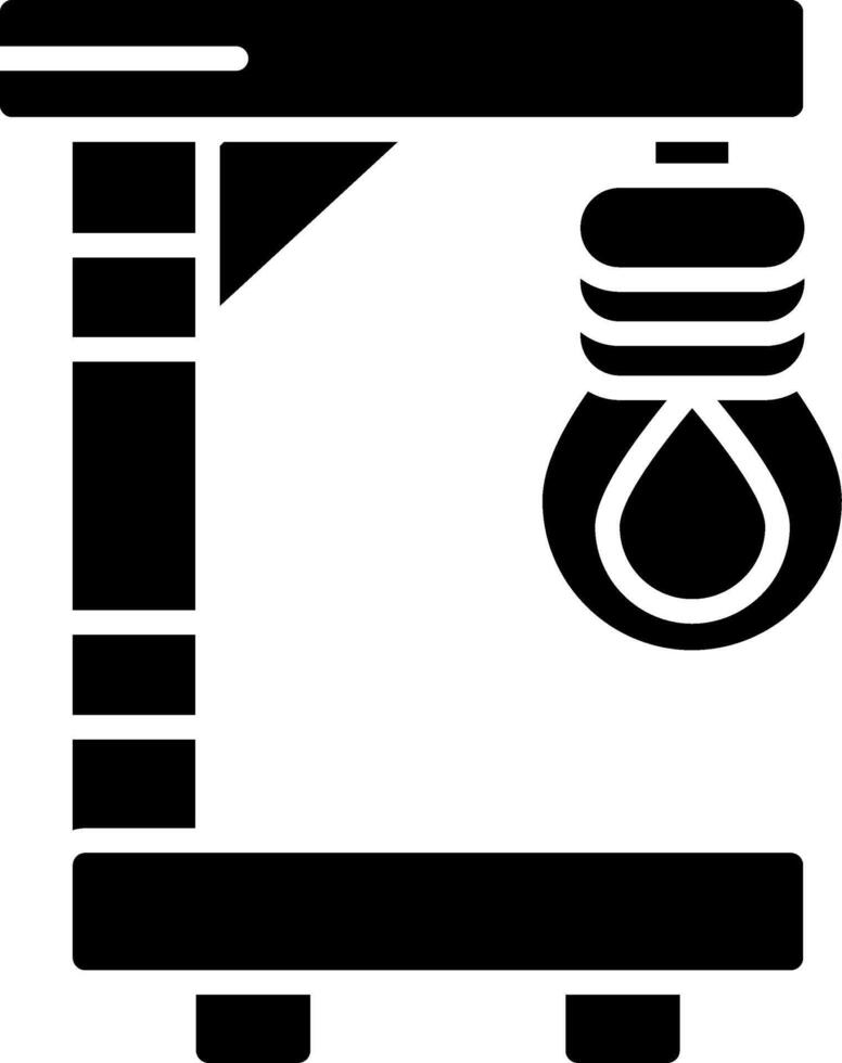 Gallows Glyph Icon vector