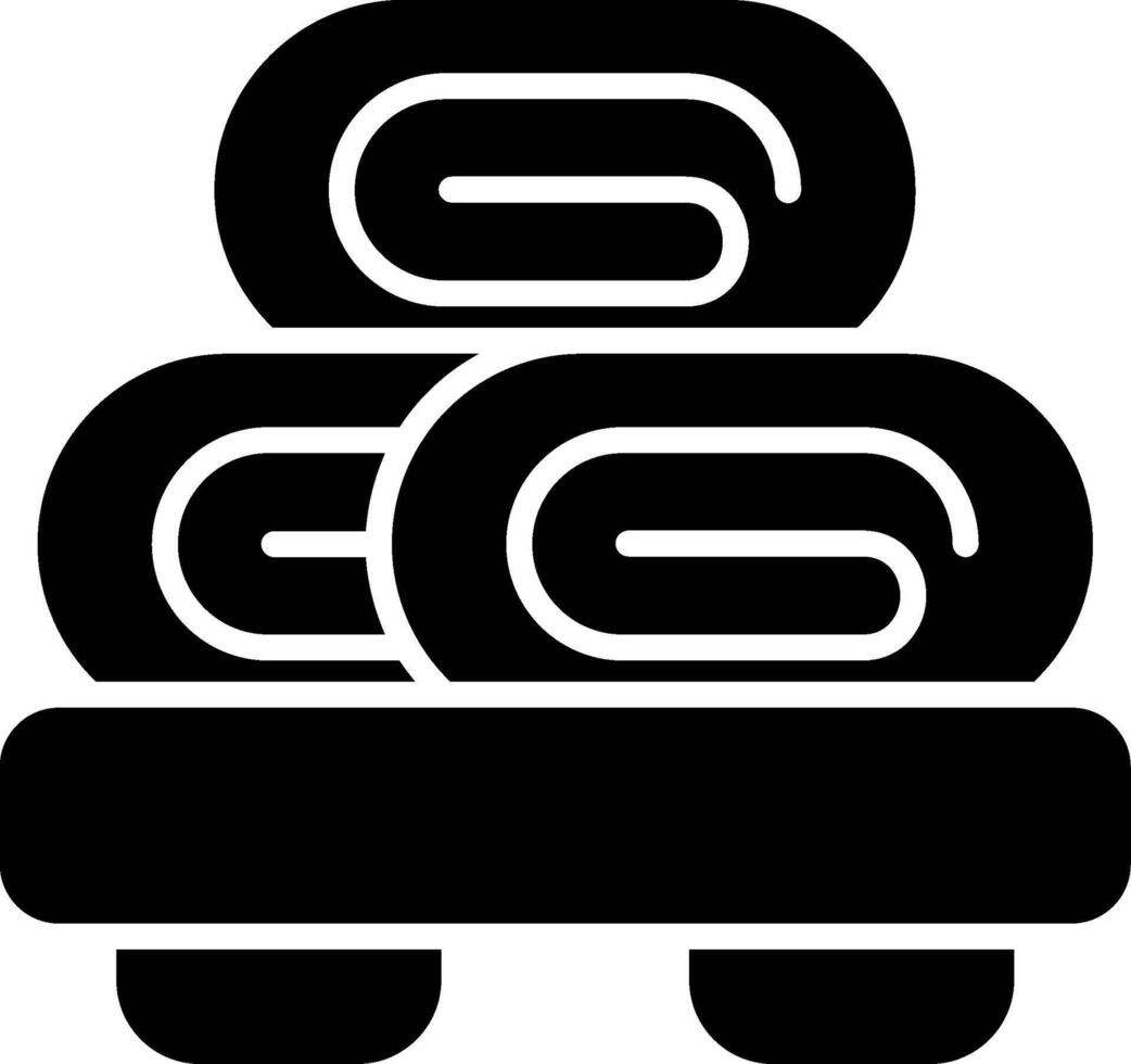 Tamagoyaki Glyph Icon vector