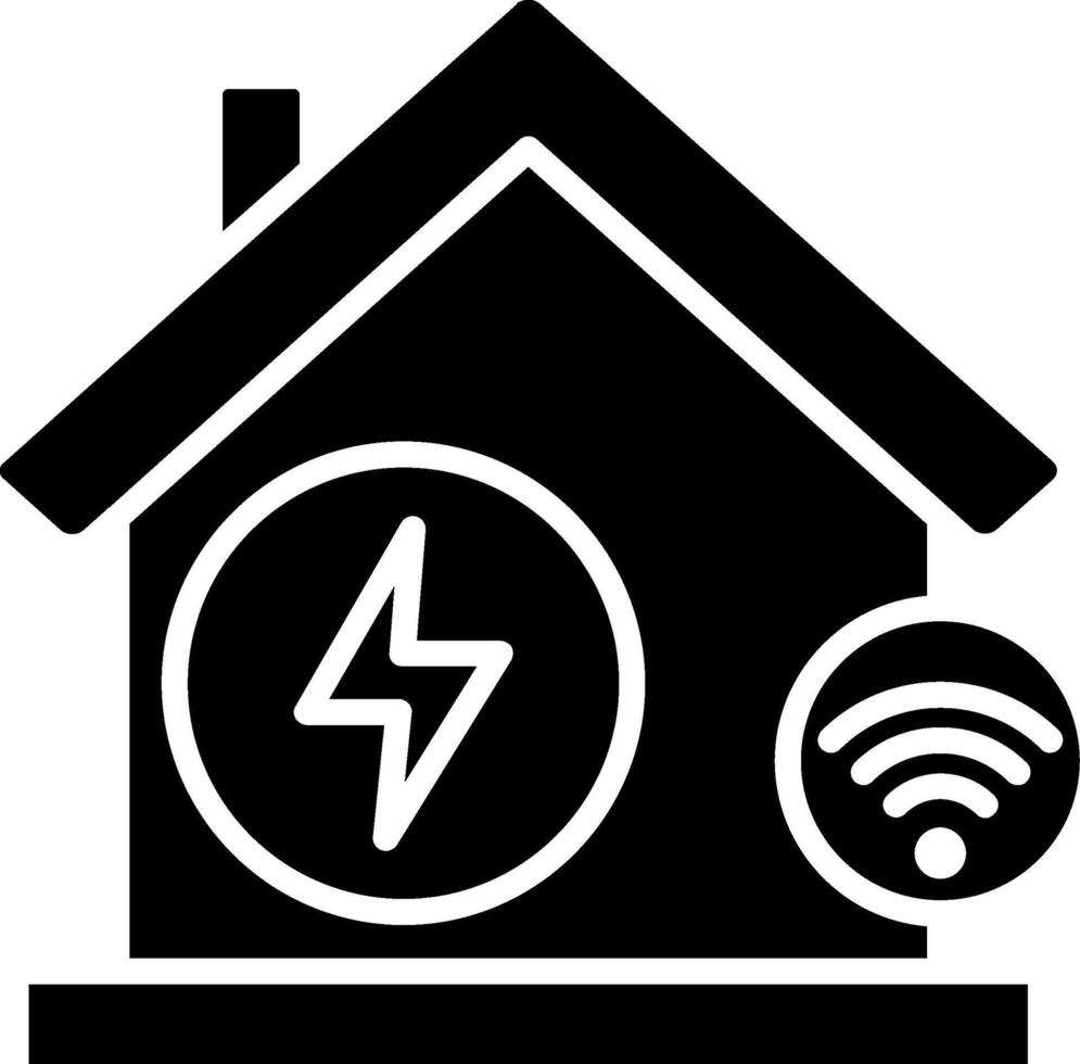 Smart Energy Glyph Icon vector