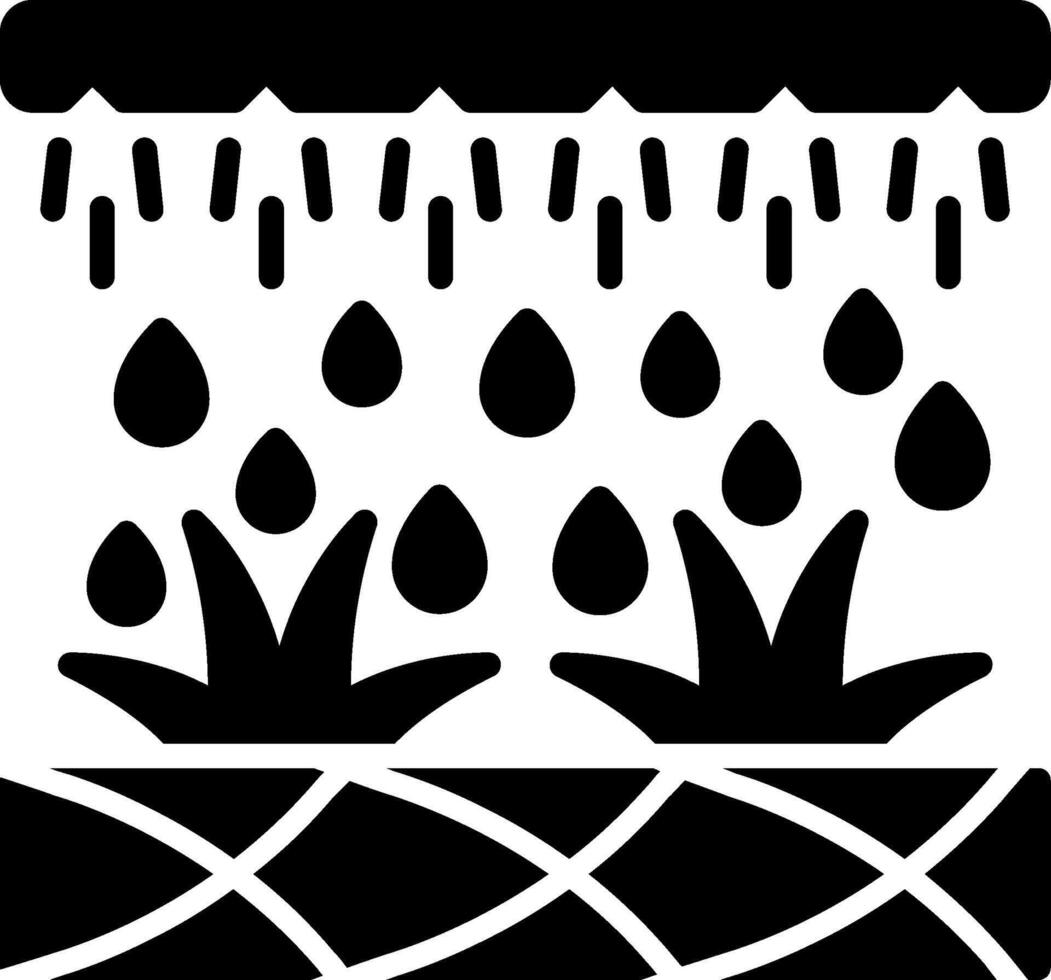 Irrigation Glyph Icon vector
