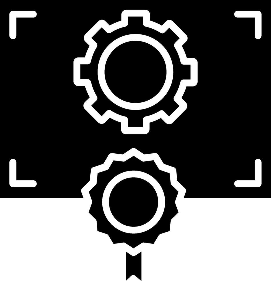 Certificate Glyph Icon vector