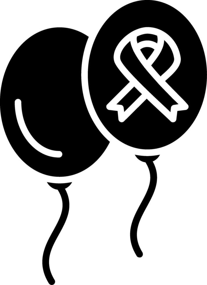 Balloons Glyph Icon vector