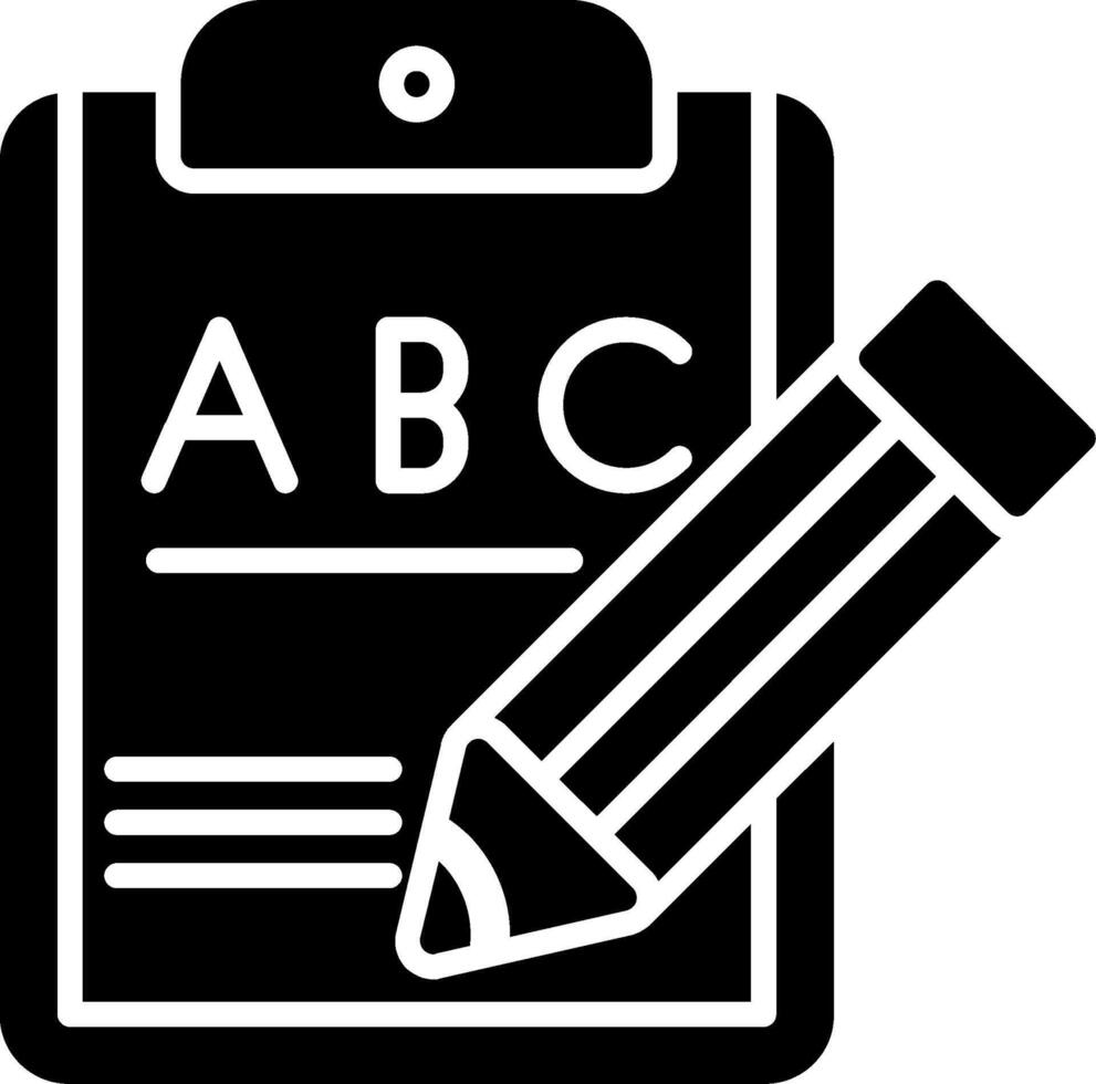 Clipboard Glyph Icon vector